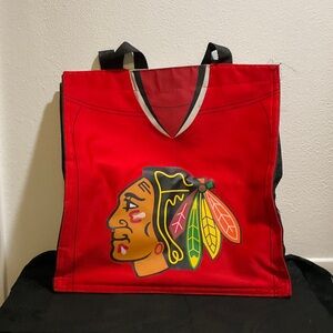 Chicago Blackhawks Hossa 81 Red Tote Bag with Iconic Logo Design
